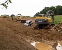Construction along Dutchman's Creek